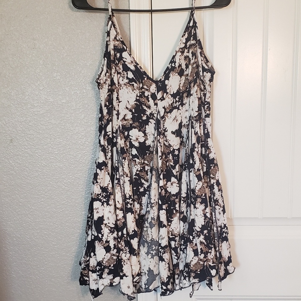 Ella Floral blue Boutique Dress